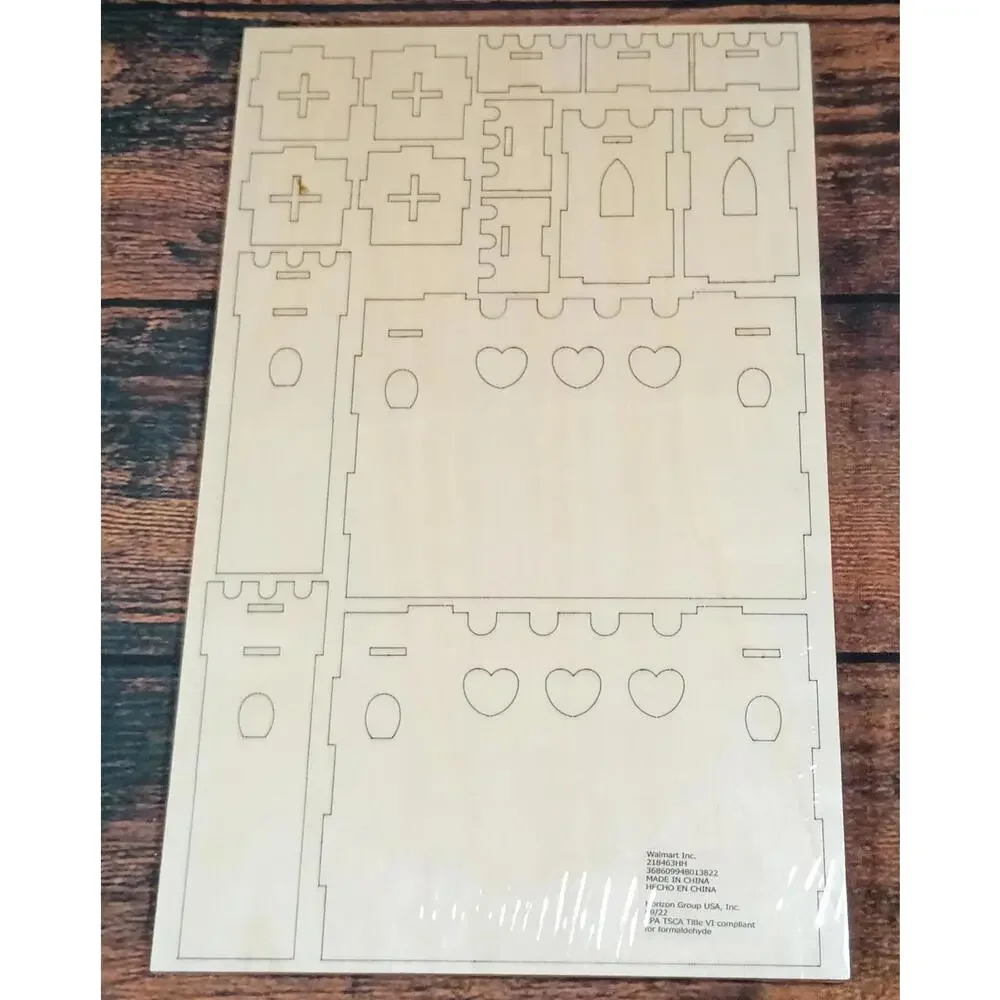 Build Your Own Wooden Castle Craft‎ Kit